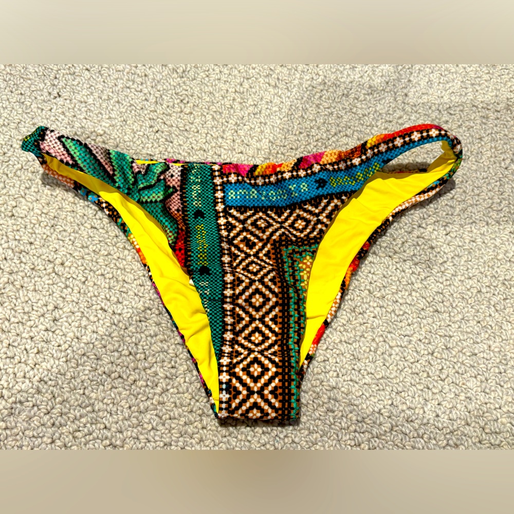 Farm Rio Banana Scarves Bathing Suit Bottom
